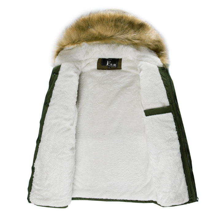 Herren stylische Winterjacke mit abnehmbarer Kapuze Echoarchiv