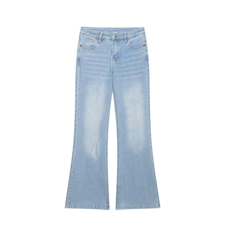 Damen Highwaist Schlagjeans mit weitem Bein und Five‑Pocket‑Design Echo Archiv