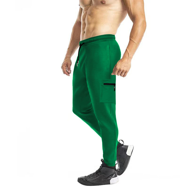 Herren lässige Sporthose mit praktischen Reißverschlusstaschen und elastischem Bund Echoarchiv