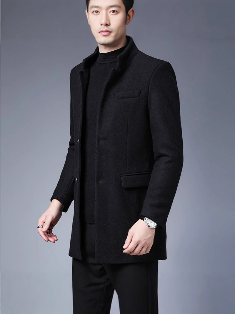 Herren eleganter Wollmantel Echoarchiv