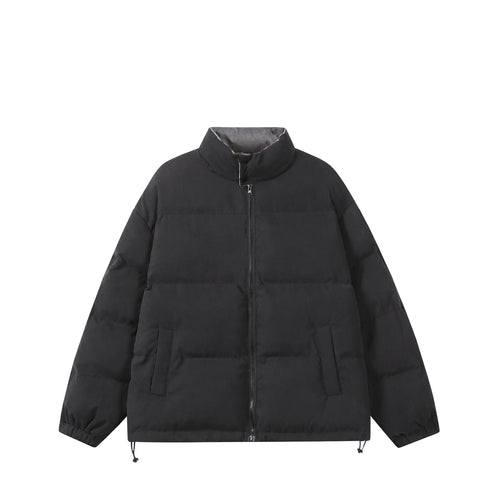 Damen Wattierte Boxy-Steppjacke mit hohem Stehkragen Echoarchiv