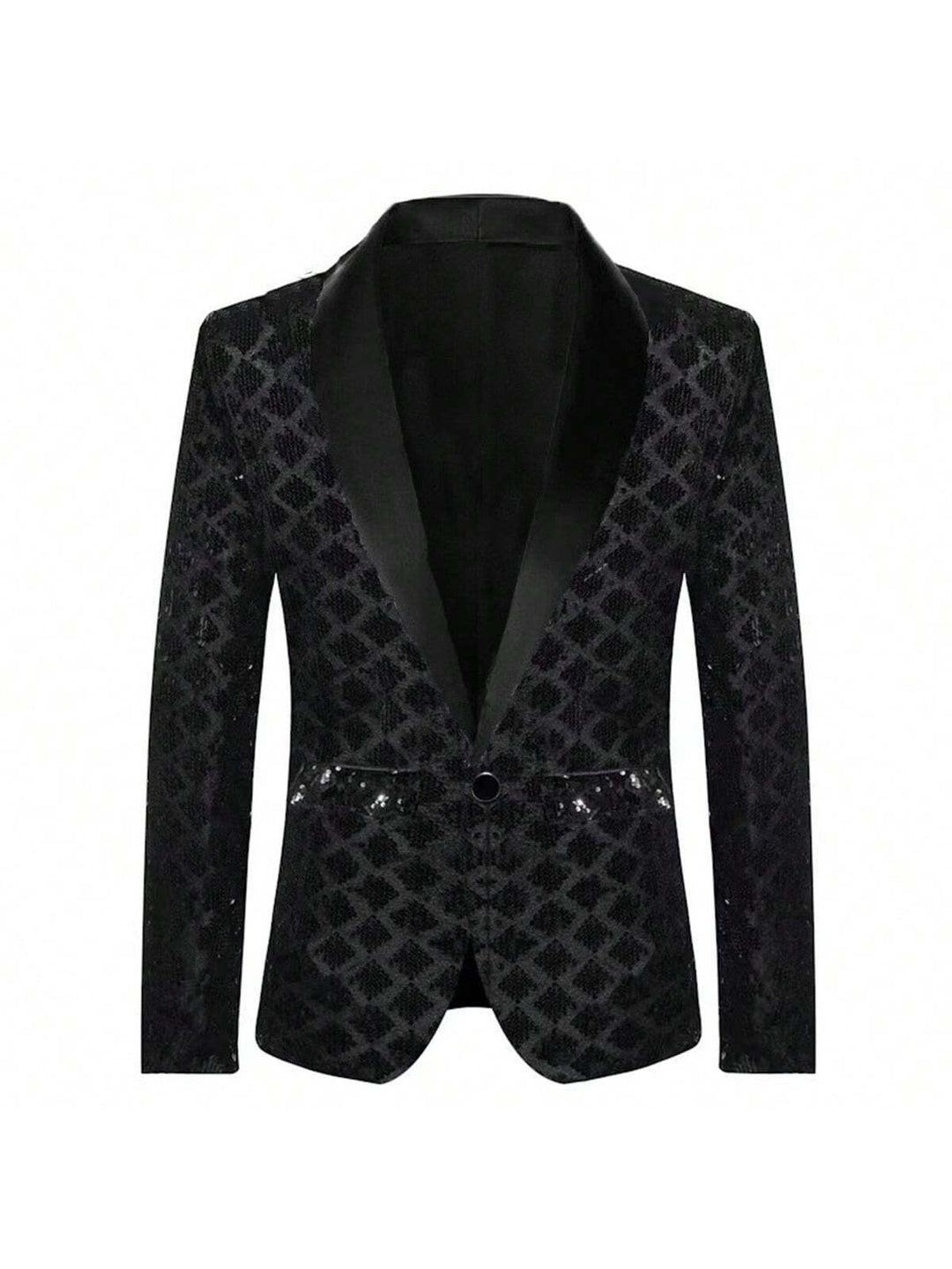 Herren Glamouröser Paillettenblazer Echoarchiv
