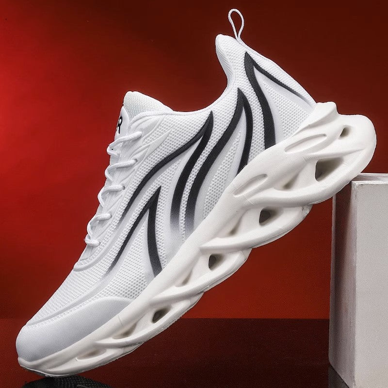 Herren futuristische Wellen-Sohlensneaker mit atmungsaktivem Strickoberteil Echo Archiv
