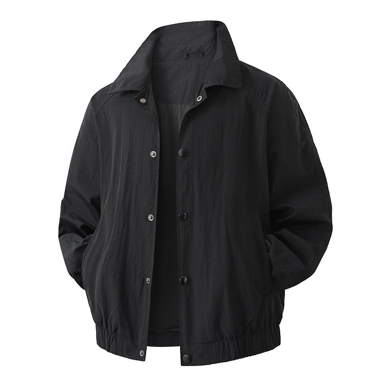 Herren Leichte Übergangsjacke mit hohem Kragen Echo Archiv