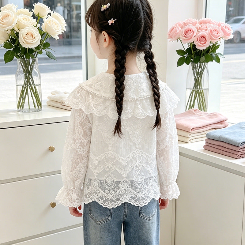 Damen elegante Spitzenbluse Echo Archiv