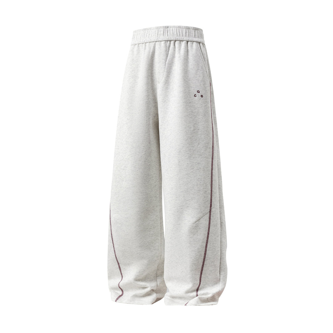 Unisex Weite Lounge-Jogginghose mit hohem Elastikbund und Kontrastnaht Echo Archiv