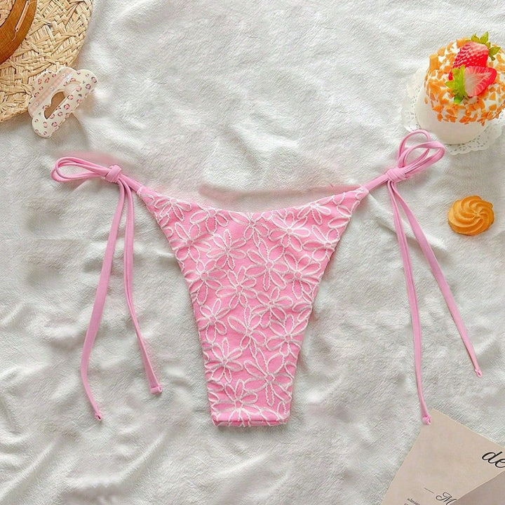 Damen Triangel-Bikini mit Blumenstickerei Echo Archiv