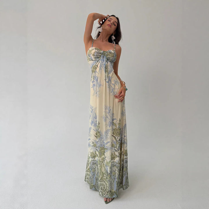 Damen Maxikleid mit floralem Design Echo Archiv