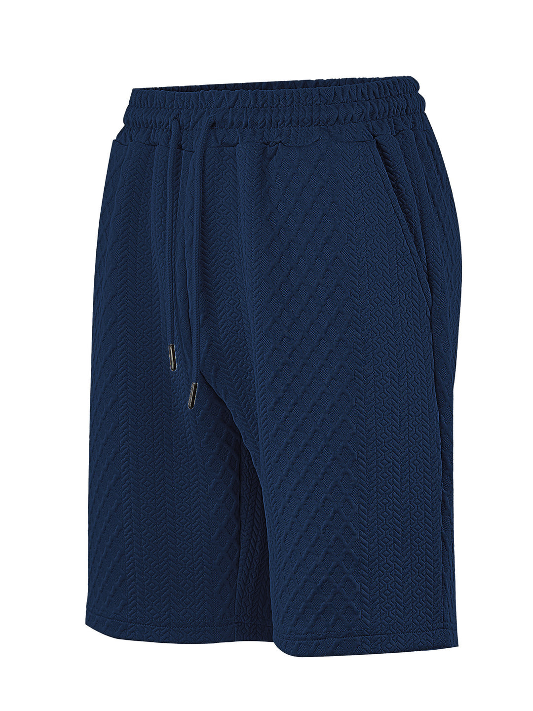 Herren nan strukturierte Lounge-Shorts mit Elastikbund Tunnelzug und seitlichen Eingrifftaschen Echo Archiv