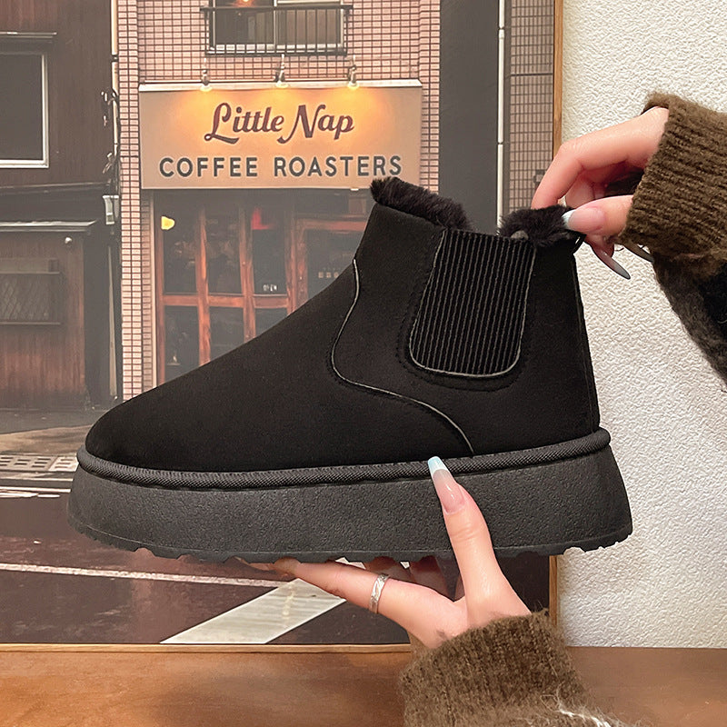 Damen Gefütterte Chelsea‑AnklEcho Archivoots mit Faux‑Fur, elastischem Einsatz und Plateau‑Sohle Echo Archiv