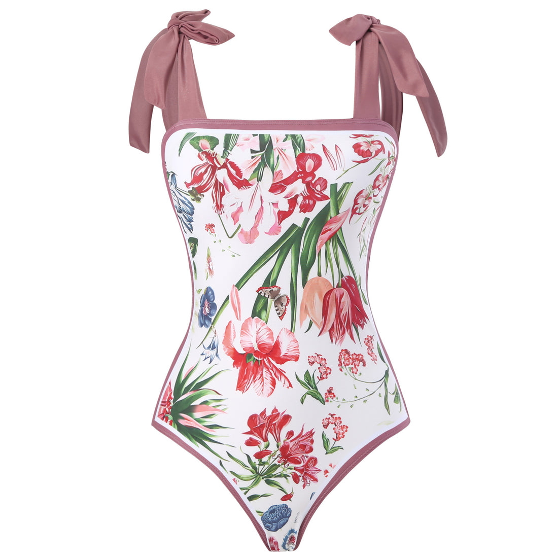 Damen Wickelrock mit künstlerischem Design und elastischem Bund – Rosévia