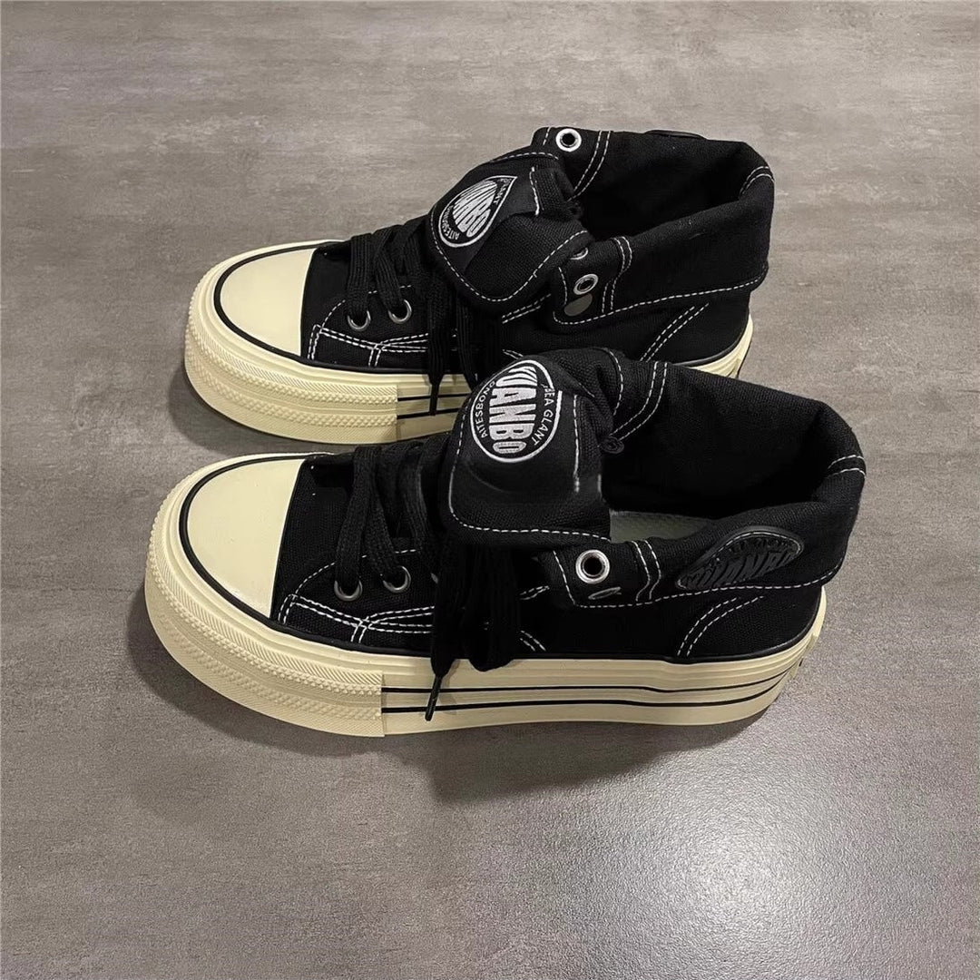 Damen Hohe Sneaker mit coolem Vintage-Design und praktischer Schnürung Echo Archiv