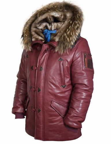 Herren Winterparka mit luxuriösem Kunstpelzkragen und wärmendem Futter Echoarchiv