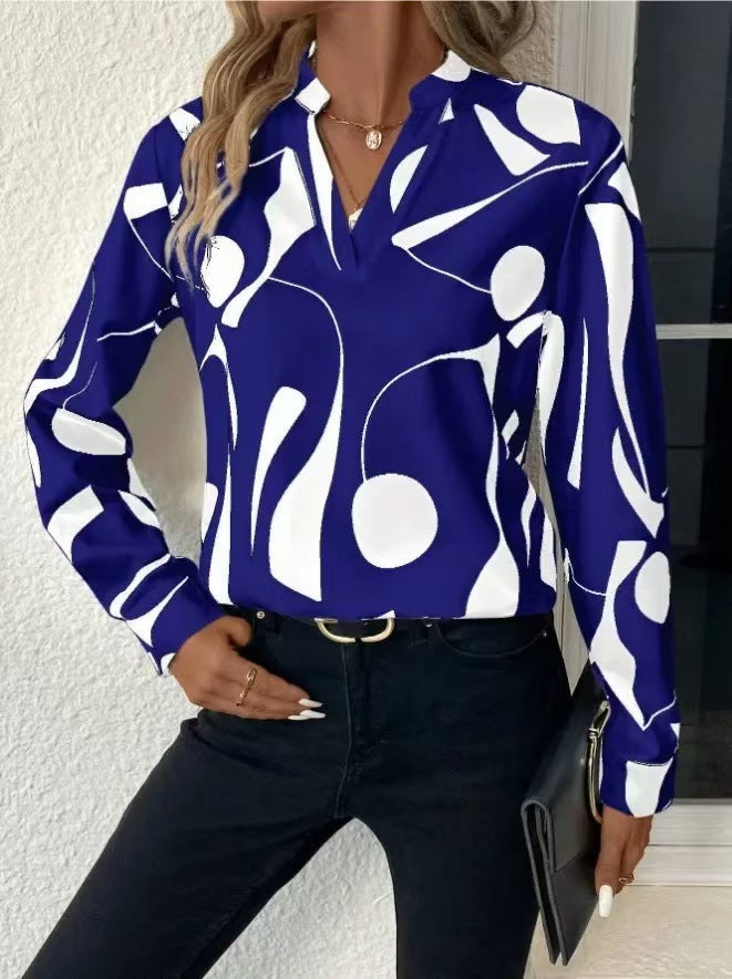 Damen Elegante Bluse mit modernem Muster Echoarchiv