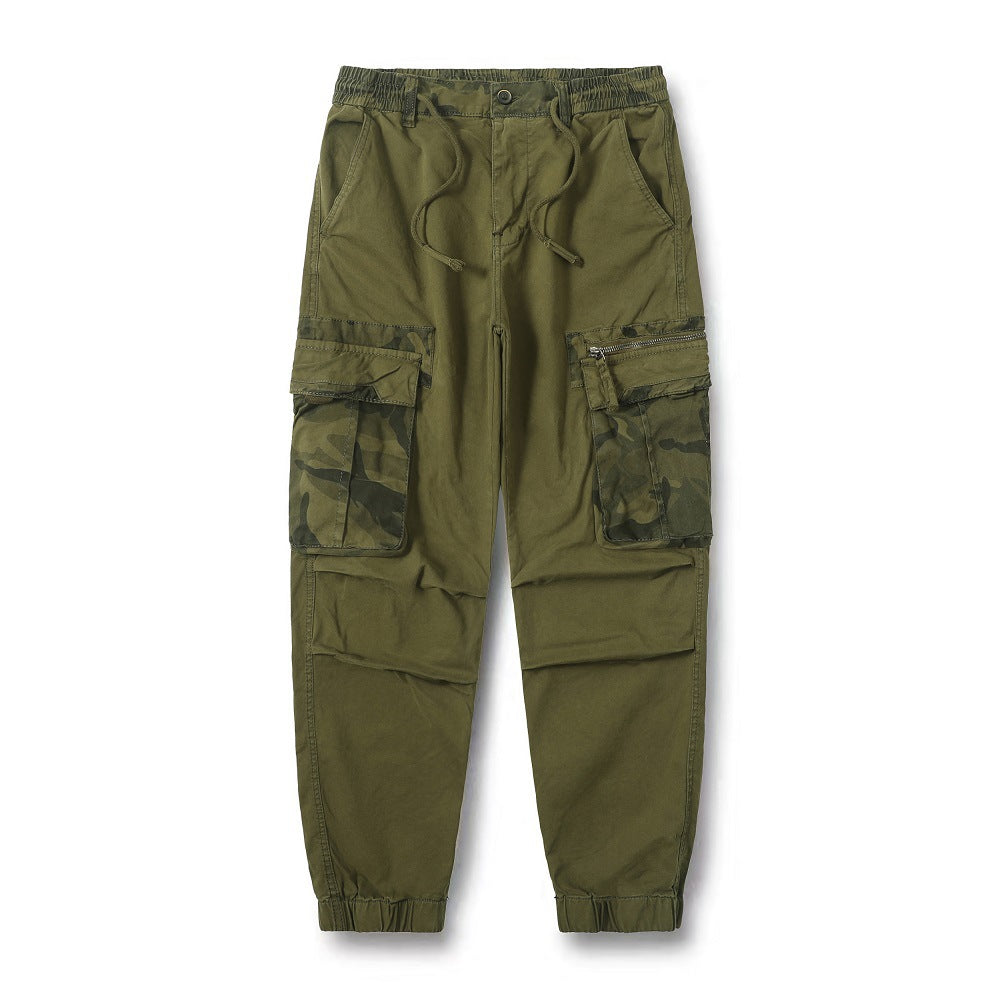 Herren Cargo-Hose mit elastischem Bund und praktischen Reißverschluss-Taschen Echoarchiv