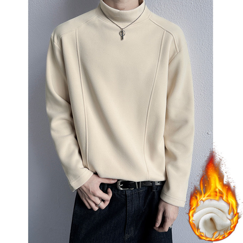 Herren Oversize Stehkragen-Sweatshirt mit Raglanärmeln und dezentem Farbverlauf Echo Archiv