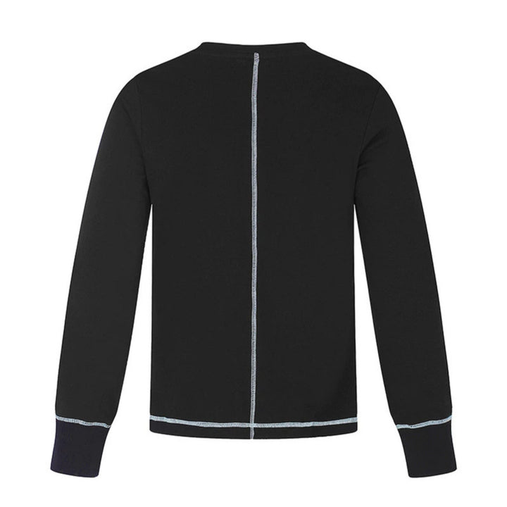 Herren Langarm-Sweatshirt mit Rundhalsausschnitt und sportischem Nummern-Print Echoarchiv
