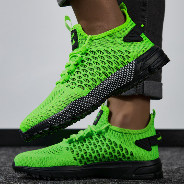 Herren Strick-Sockensneaker für Training und Trail mit robuster Profilsohle Echoarchiv