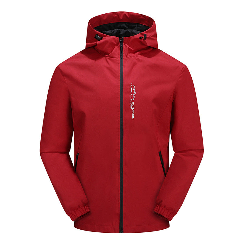 Herren Ultraleichte Regenjacke mit Kapuze, wasserabweisender Membran und getapten Nähten Echo Archiv