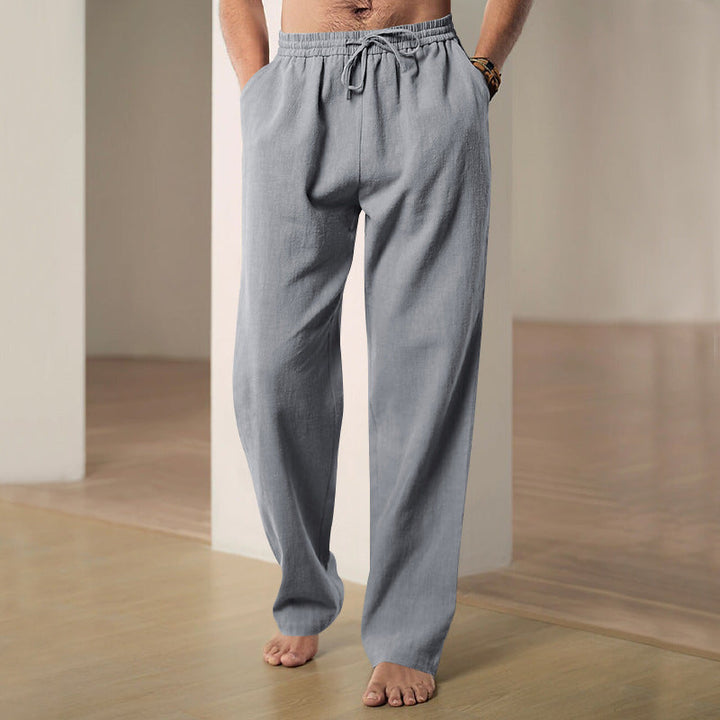 Herren lässige Freizeithose mit elastischem Bund und Seitentaschen Echoarchiv