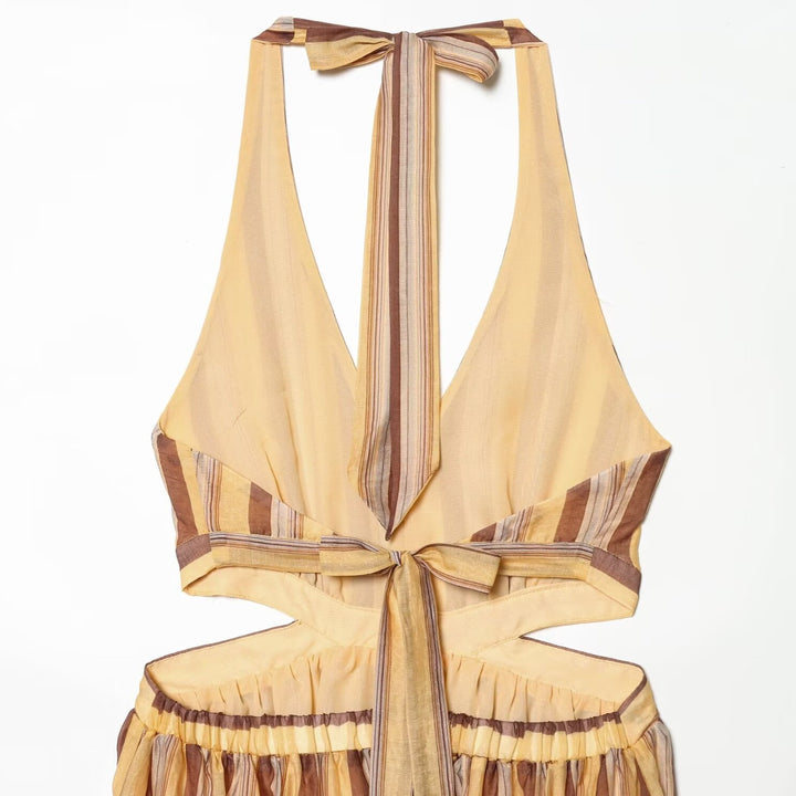 Damen Sommerkleid mit tiefem Ausschnitt und Cut-Outs Echo Archiv