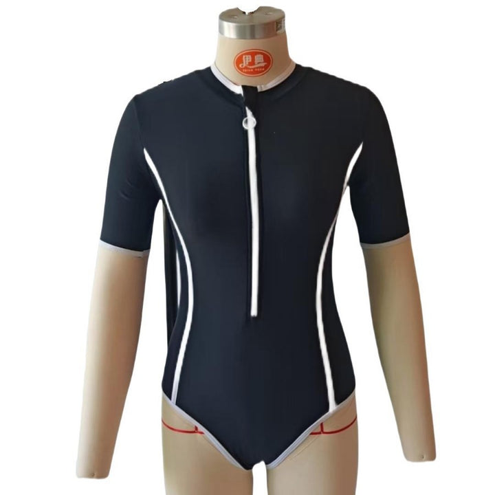 Damen Sportlicher Langarm Badeanzug Echo Archiv