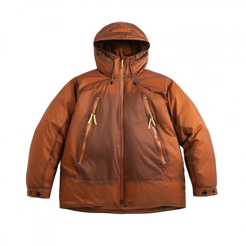 Unisex Oversize wattierte Kapuzenjacke mit schrägen Reißverschlusstaschen und verstellbarem Saum Echo Archiv