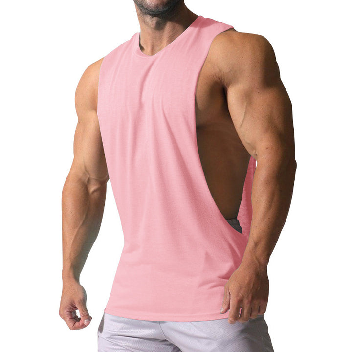 Herren Ärmelloses Sportshirt mit tiefem Rückenausschnitt und atmungsaktivem Material Echoarchiv