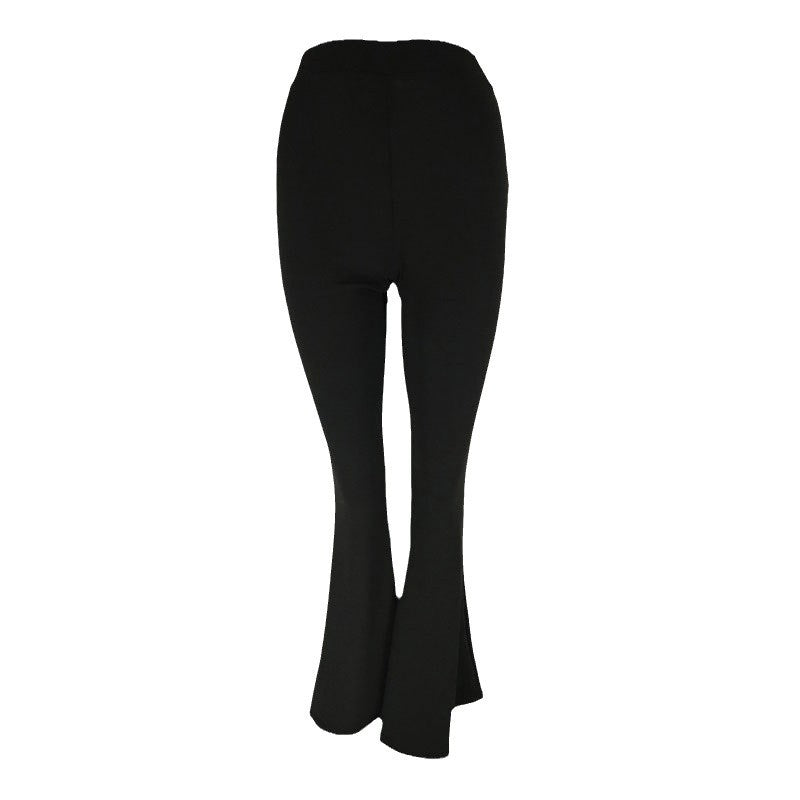 Damen flared Fitnesshose mit hochgezogenem Bund und bequemer Passform Echo Archiv