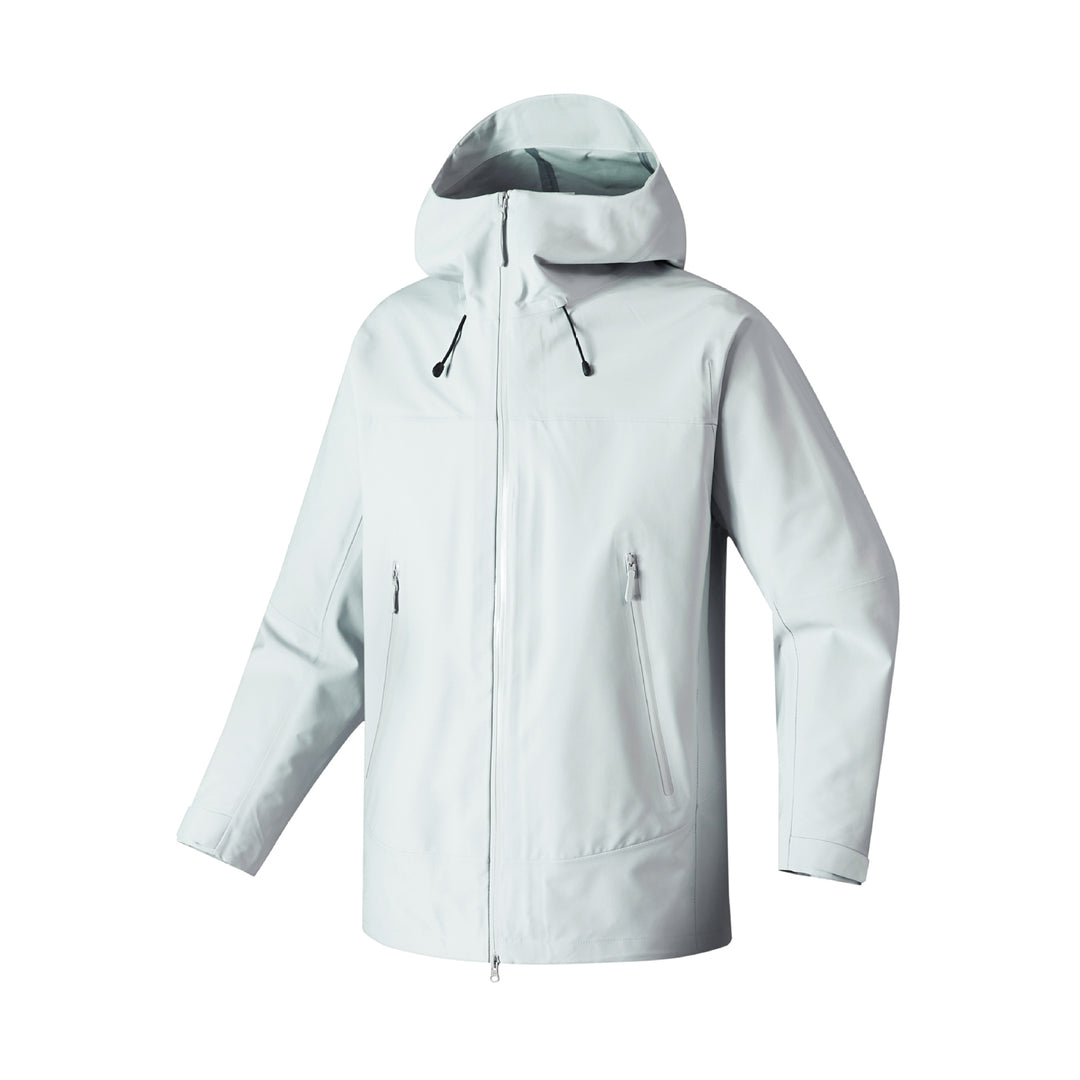 Herren wasserdichte Funktionsjacke mit verstellbarer Kapuze und praktischen Reißverschlusstaschen Echoarchiv