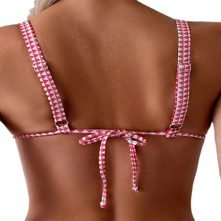 Damen Triangel-Bikinioberteil mit floralem Design und elastischen Trägern Echo Archiv