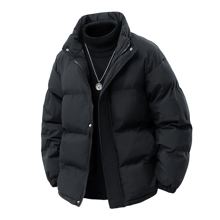 Herren Wattierte Oversize-Pufferjacke mit wasserabweisender Shell, hohem Stehkragen und verdecktem Reißverschluss Echo Archiv
