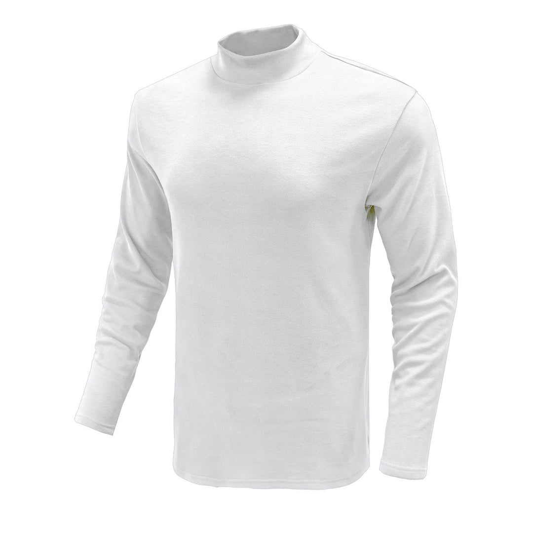 Herren langärmliges T-Shirt mit hohem Kragen und funktionalem Design Echoarchiv