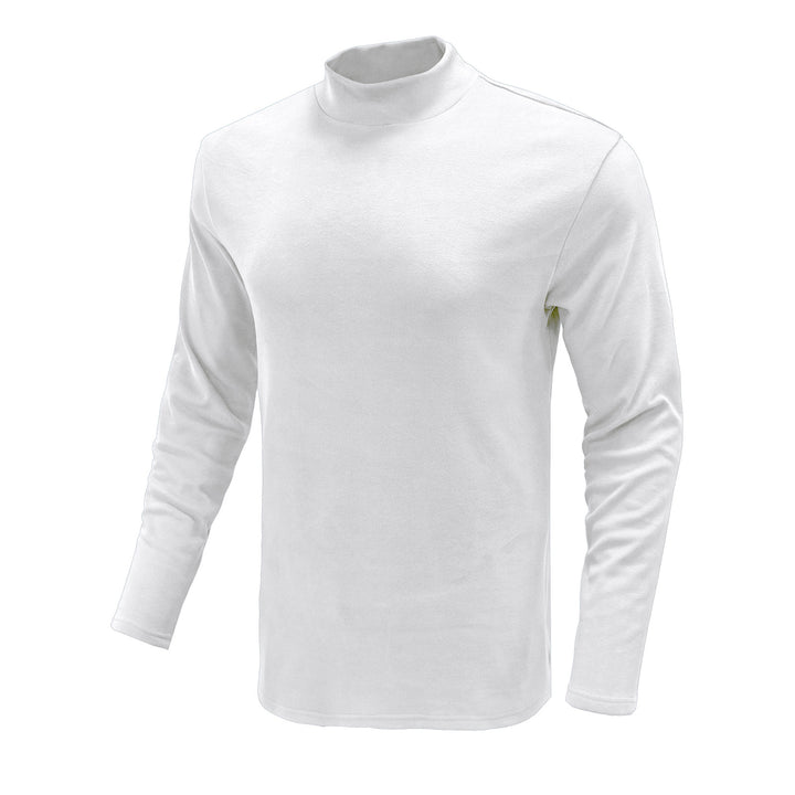 Herren langärmliges T-Shirt mit hohem Kragen und funktionalem Design Echoarchiv