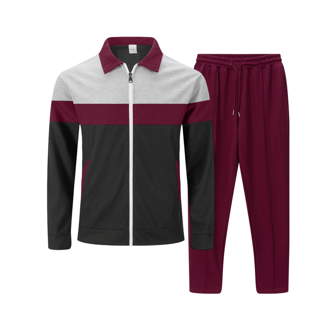 Herren moderdne Freizeitjacke mit kontrastierendem Design und lässigen Chinohosen Echoarchiv
