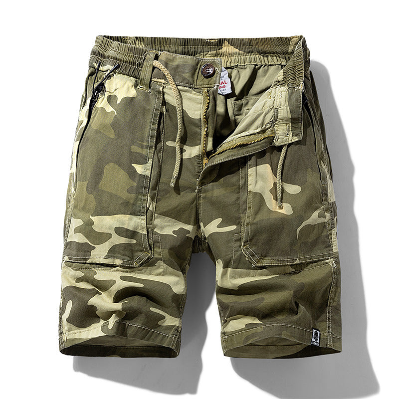 Herren Cargoshorts mit elastischem Bund und multifunktionalen Taschen Echoarchiv