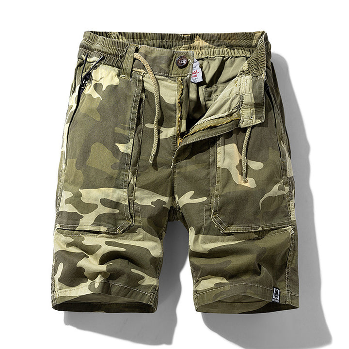 Herren Cargoshorts mit elastischem Bund und multifunktionalen Taschen Echoarchiv