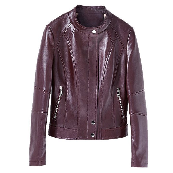 Damen Trendige Bikerjacke aus hochwertigem Leder Echo Archiv