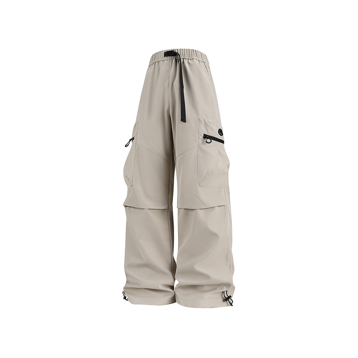 Herren Weite technische Cargo-Hose mit Multifachtaschen, Tunnelzug und verstellbaren Beinabschlüssen Echo Archiv