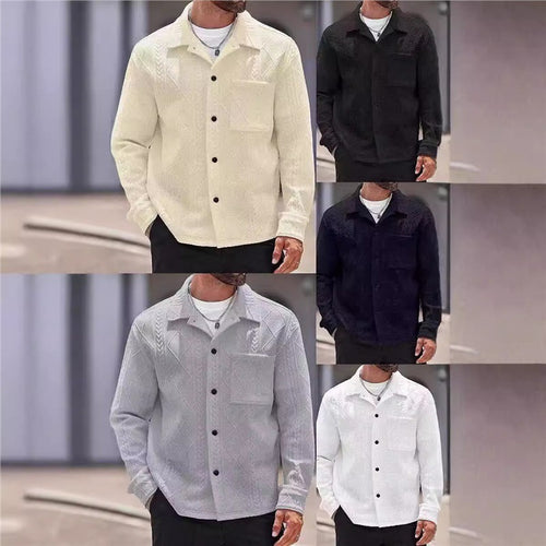 Herren strukturierte Freizeitjacke Echoarchiv