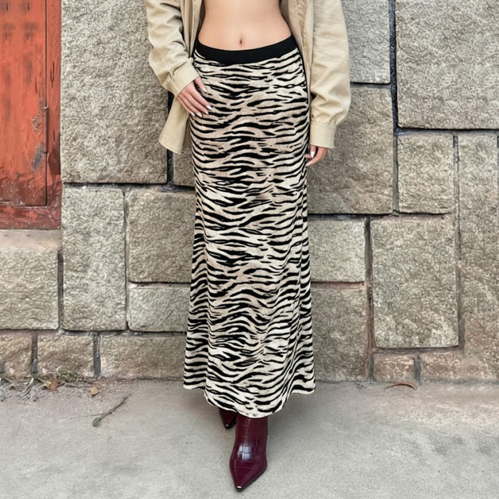 Damen Schicker Maxi-Rock mit Rüschendetails und floralen Mustern Echo Archiv