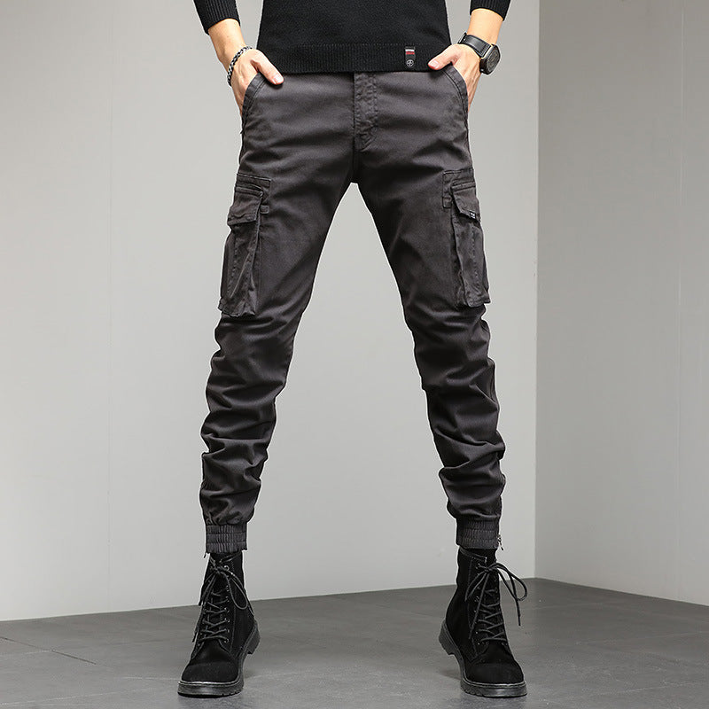 Herren stylische Cargohose mit elastischem Bund und praktischen Taschen Echoarchiv
