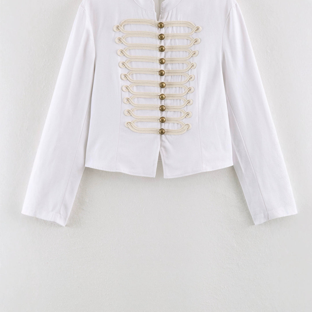 Damen Kurze Husarenjacke mit dekorischen Schlaufen und Stehkragen Echo Archiv