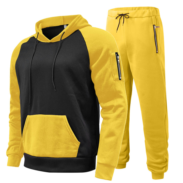 Herren Sportliches Hoodie- und Jogginghose-Set mit atmungsaktiver Struktur Echoarchiv