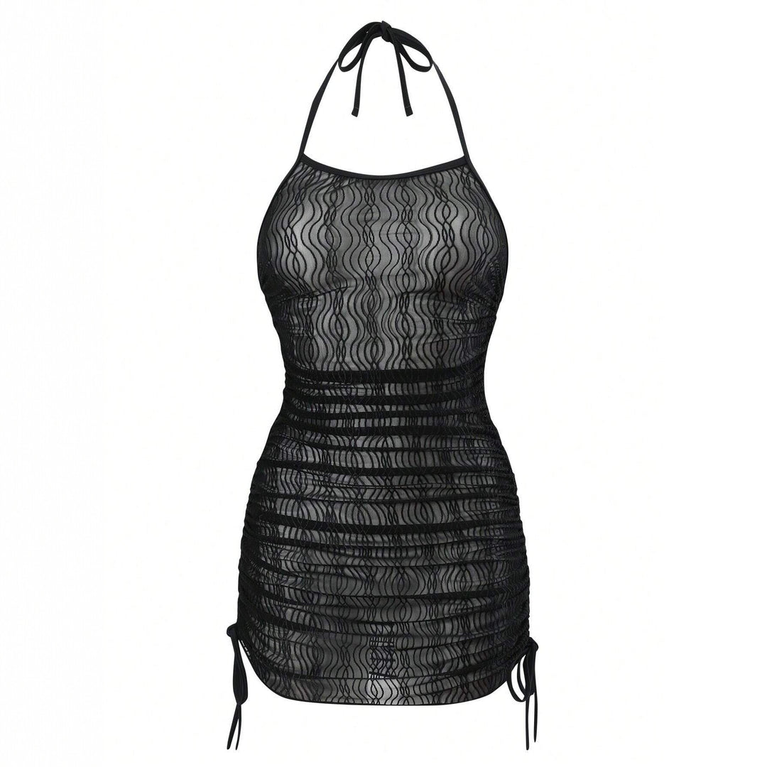 Damen Strandkleid mit eleganter Wellenstruktur Echo Archiv