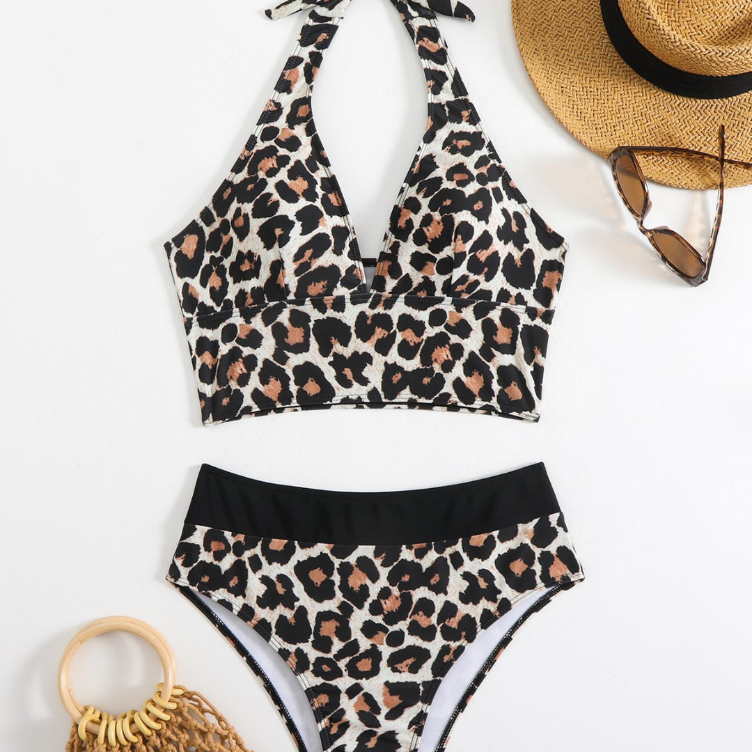 Damen Bikini-Set mit elegantem Leo-Muster und komfortablem Schnitt Echo Archiv