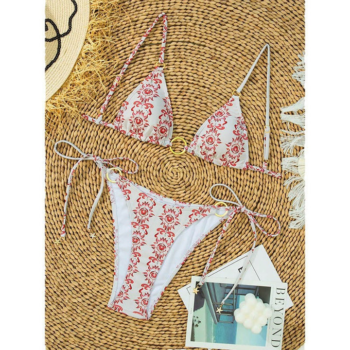 Damen Triangel-Bikini mit stylischem Ringdetail Echo Archiv