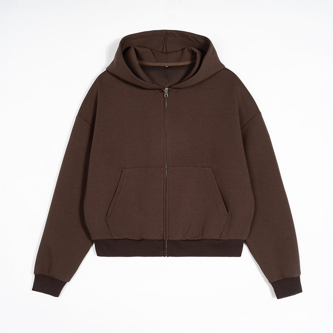 Unisex Boxy-Kapuzenjacke im Cropped-Schnitt mit elastischem Saum Echo Archiv