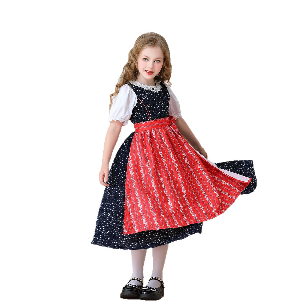 Damen nan traditionelles Dirndlkleid für Mädchen mit abnehmbarer Schürze Echo Archiv