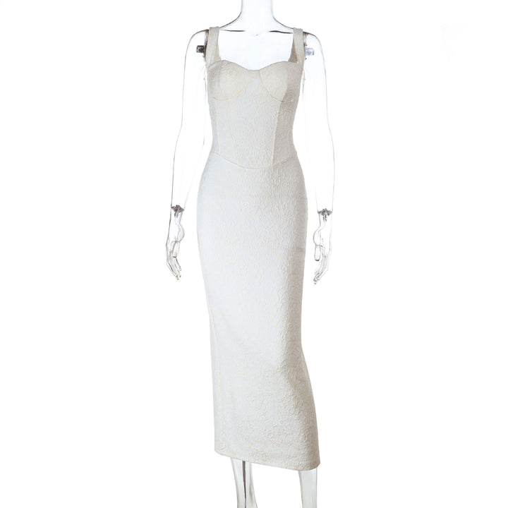 Damen elegantes langes Kleid mit taillierter Silhouette und verführerischem Bustier Echo Archiv
